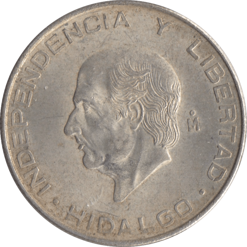1963 SILVER FIVE PESOS MEXICO - SILVER WORLD COINS - Cambridgeshire Coins