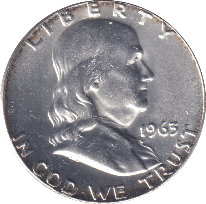 1963 SILVER HALF DOLLAR USA - Cambridgeshire Coins