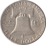 1963 SILVER HALF DOLLAR USA - SILVER WORLD COINS - Cambridgeshire Coins