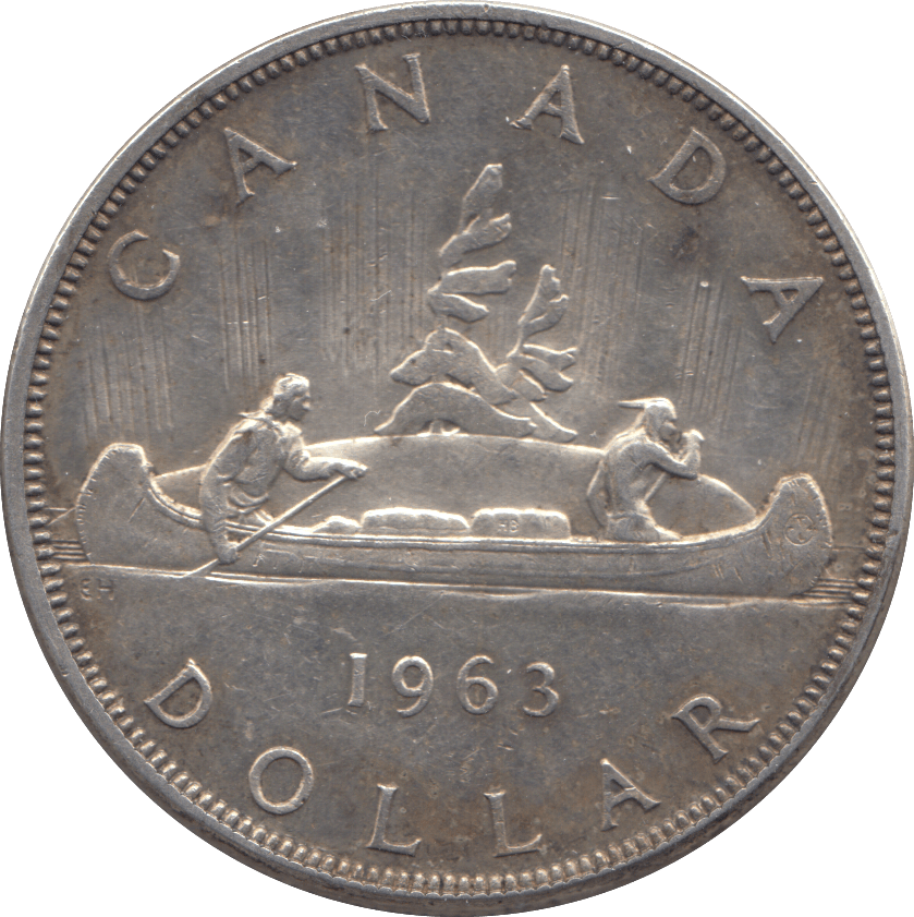 1963 SILVER ONE DOLLAR CANADA - WORLD SILVER COINS - Cambridgeshire Coins