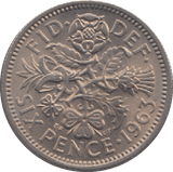 1963 SIXPENCE ( UNC ) 16 - Sixpence - Cambridgeshire Coins