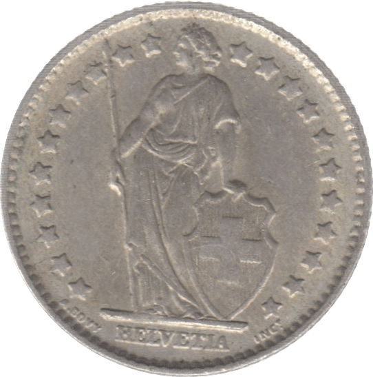 1963 SWITZERLAND SILVER FRANC REF 16 - WORLD COINS - Cambridgeshire Coins