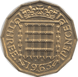 1963 THREEPENCE ( UNC ) 26 - Threepence - Cambridgeshire Coins