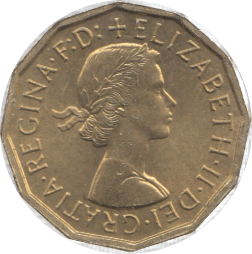 1963 THREEPENCE ( UNC ) 26 - Threepence - Cambridgeshire Coins