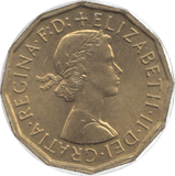 1963 THREEPENCE ( UNC ) 26 - Threepence - Cambridgeshire Coins