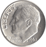 1963 USA SILVER DIME ( DENVER ) - SILVER WORLD COINS - Cambridgeshire Coins
