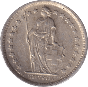 1964 1/2 FRAN SWITZERLAND - WORLD COINS - Cambridgeshire Coins