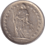 1964 1/2 FRAN SWITZERLAND - WORLD COINS - Cambridgeshire Coins