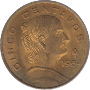 1964 5 CENTAVOS MEXICO - WORLD COINS - Cambridgeshire Coins