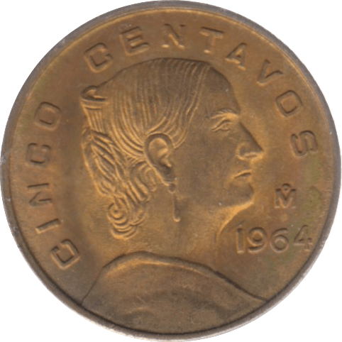 1964 5 CENTAVOS MEXICO - WORLD COINS - Cambridgeshire Coins