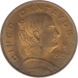 1964 5 CENTAVOS MEXICO - WORLD COINS - Cambridgeshire Coins