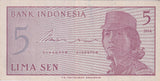 1964 5 LIMA SEN BANKNOTE INDONESIA REF 1473 - World Banknotes - Cambridgeshire Coins