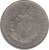 1964 50 CENTAVOS MEXICO - WORLD COINS - Cambridgeshire Coins