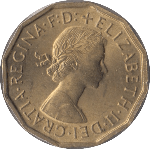 1964 BRASS THREEPENCE ( BU ) - Threepence - Cambridgeshire Coins