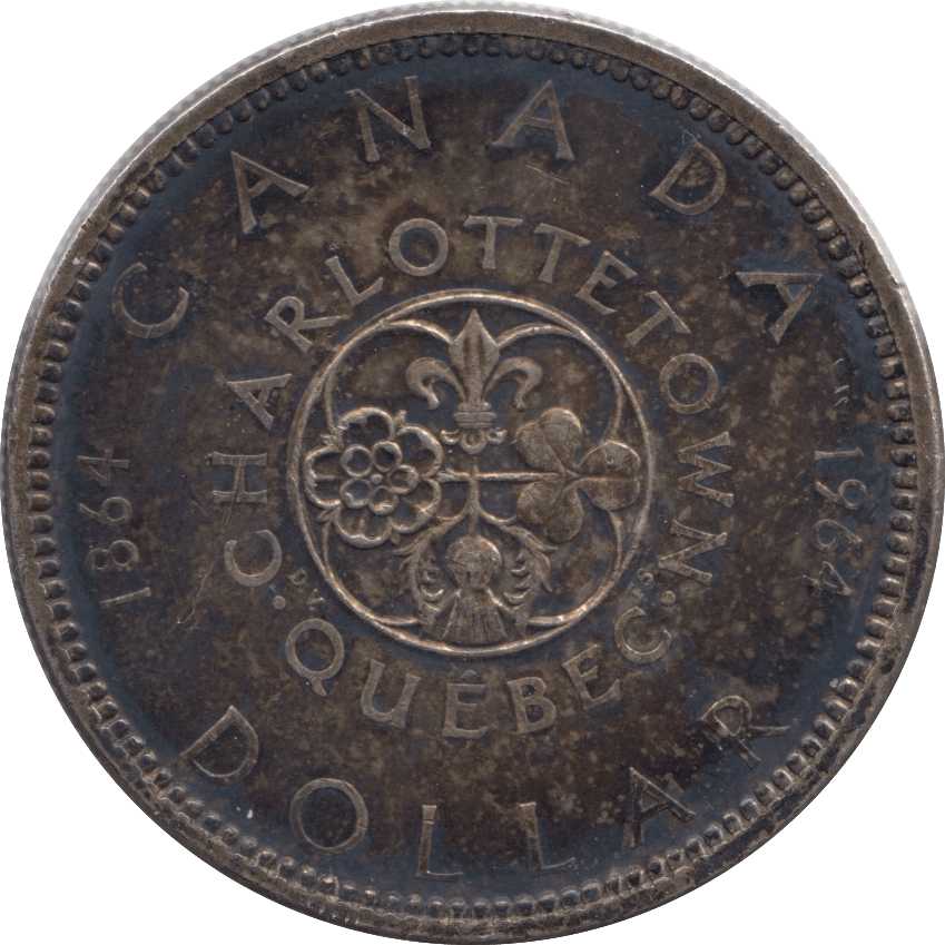 1964 CANADA SILVER ONE DOLLAR - WORLD SILVER COINS - Cambridgeshire Coins