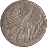 1964 GERMAN SILVER 5 MARK - SILVER WORLD COINS - Cambridgeshire Coins