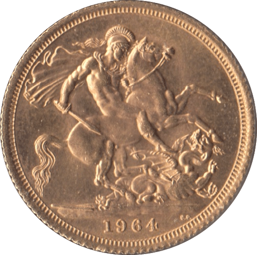 1964 GOLD SOVEREIGN ( AUNC ) - Sovereign - Cambridgeshire Coins