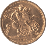 1964 GOLD SOVEREIGN ( AUNC ) - Sovereign - Cambridgeshire Coins