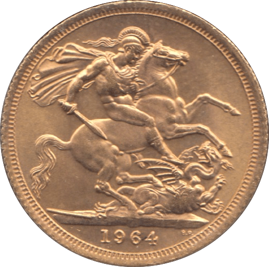 1964 GOLD SOVEREIGN ( UNC ) - Sovereign - Cambridgeshire Coins