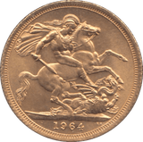 1964 GOLD SOVEREIGN ( UNC ) - Sovereign - Cambridgeshire Coins