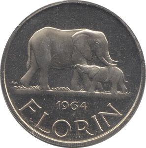 1964 MALAWI FLORIN ( PROOF ) - WORLD COINS - Cambridgeshire Coins