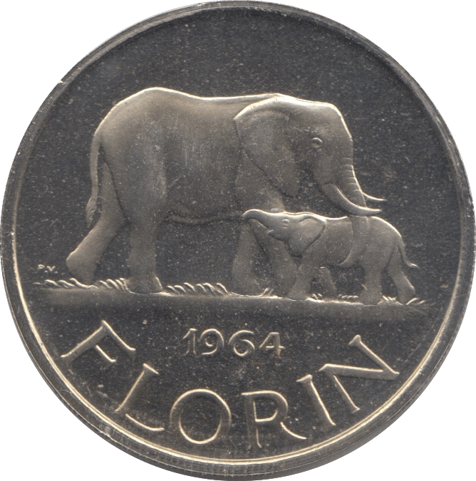 1964 MALAWI FLORIN ( PROOF ) - WORLD COINS - Cambridgeshire Coins