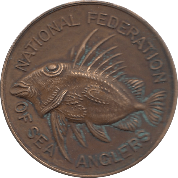 1964 NATIONAL FEDERATION OF SEA ANGLERS BRONZE MEDAL REF H122 - Token - Cambridgeshire Coins