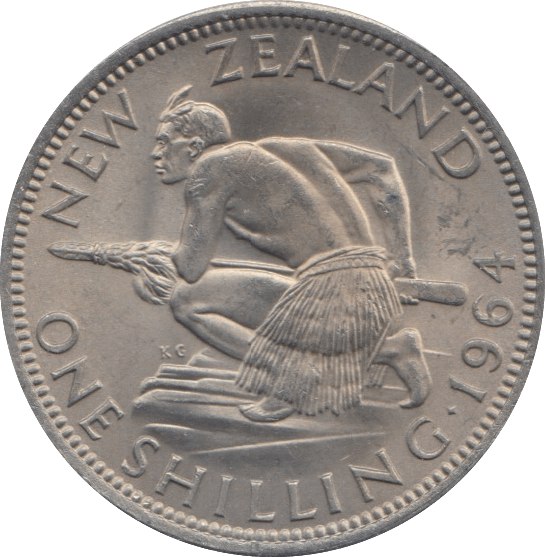 1964 NEW ZEALAND 1 SHILLING ( UNC ) 1 - WORLD COINS - Cambridgeshire Coins