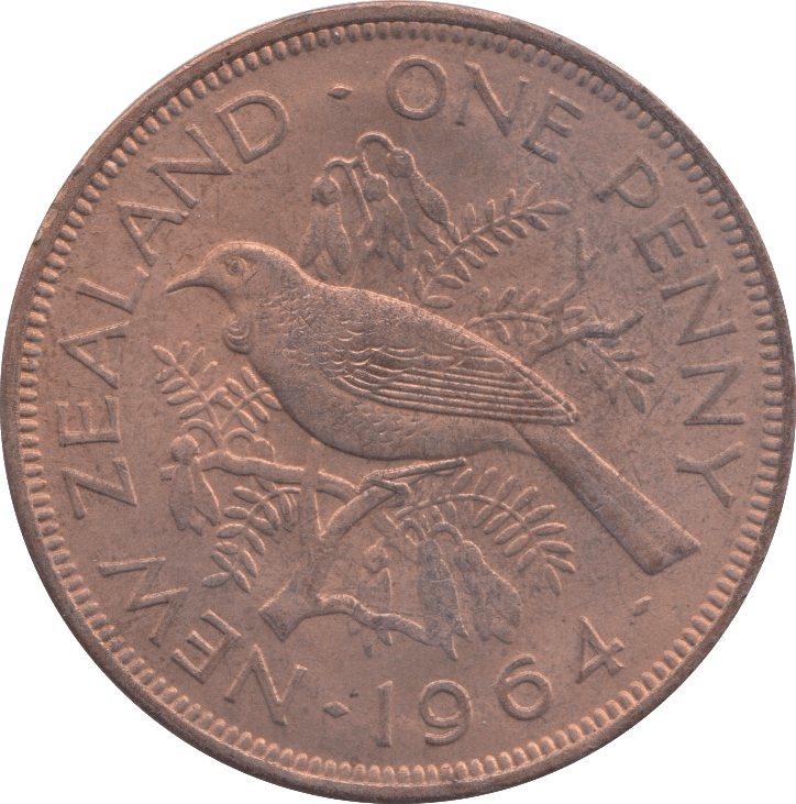1964 NEW ZEALAND ONE PENNY ( UNC ) - WORLD COINS - Cambridgeshire Coins