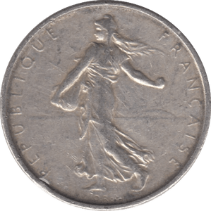 1964 SILVER 5 FRANC FRANCE - SILVER WORLD COINS - Cambridgeshire Coins