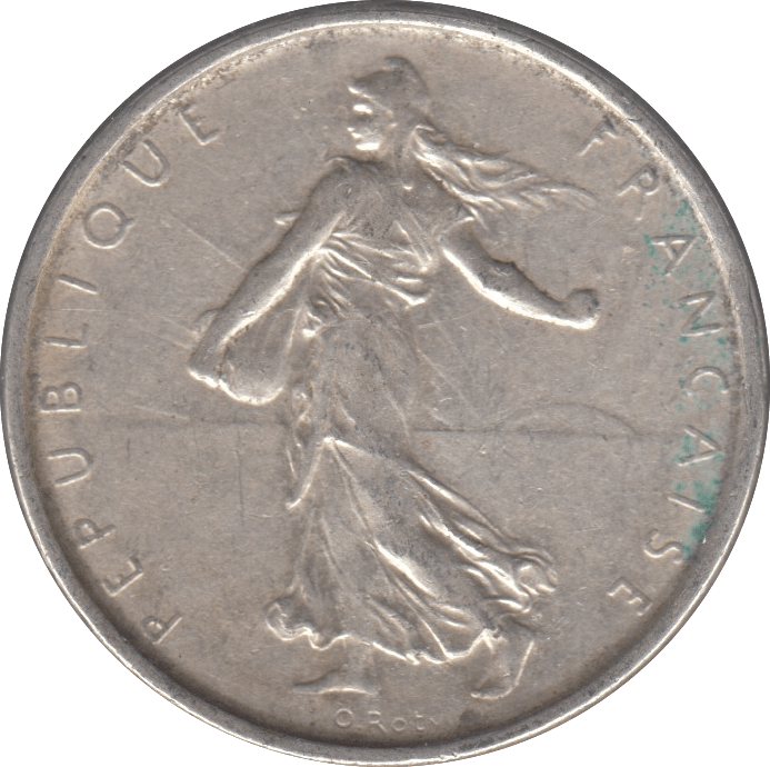 1964 SILVER 5 FRANCS FRANCE REF 4 - SILVER WORLD COINS - Cambridgeshire Coins