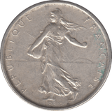 1964 SILVER 5 FRANCS FRANCE REF 4 - SILVER WORLD COINS - Cambridgeshire Coins