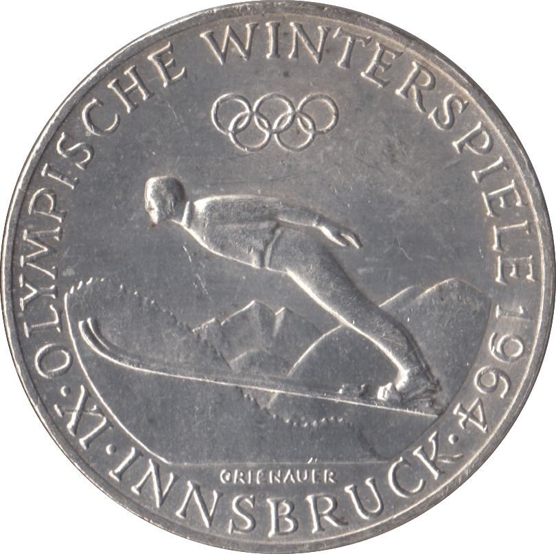 1964 SILVER 50 SCHILLING AUSTRIA - SILVER WORLD COINS - Cambridgeshire Coins