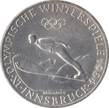 1964 SILVER 50 SCHILLING AUSTRIA - SILVER WORLD COINS - Cambridgeshire Coins