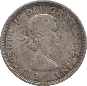 1964 SILVER CANADA QUEBEC DOLLAR 1 - SILVER WORLD COINS - Cambridgeshire Coins