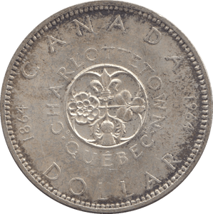 1964 SILVER CANADA QUEBEC DOLLAR 1 - SILVER WORLD COINS - Cambridgeshire Coins