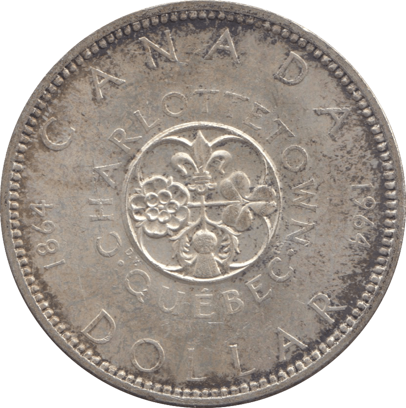 1964 SILVER CANADA QUEBEC DOLLAR 1 - SILVER WORLD COINS - Cambridgeshire Coins