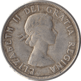 1964 SILVER FIFTY CENTS CANADA - SILVER WORLD COINS - Cambridgeshire Coins