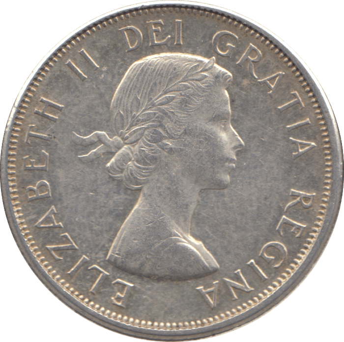 1964 SILVER FIFTY CENTS CANADA - WORLD SILVER COINS - Cambridgeshire Coins
