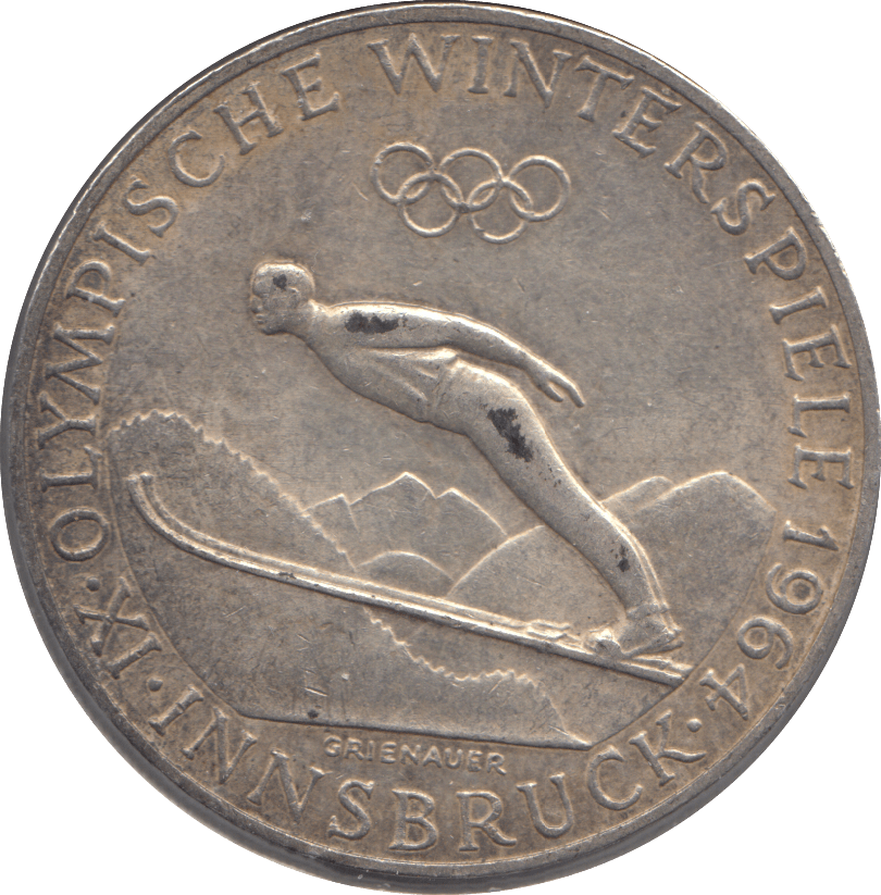1964 SILVER FIFTY SCHILLING NETHERLANDS - SILVER WORLD COINS - Cambridgeshire Coins
