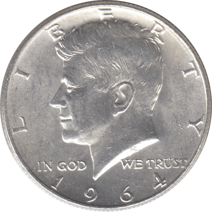 1964 SILVER HALF DOLLAR USA A - WORLD SILVER COINS - Cambridgeshire Coins