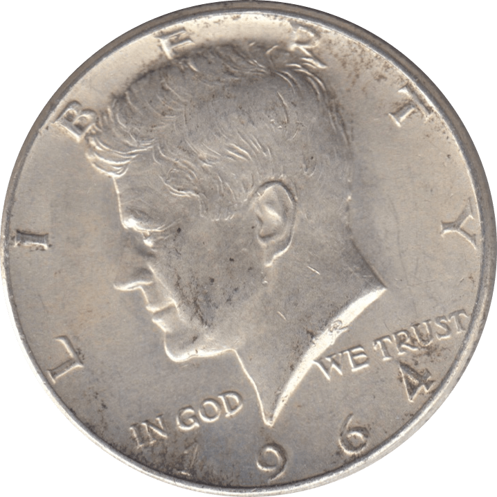 1964 SILVER HALF DOLLAR USA B - WORLD SILVER COINS - Cambridgeshire Coins
