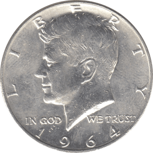 1964 SILVER HALF DOLLAR USA C - WORLD SILVER COINS - Cambridgeshire Coins