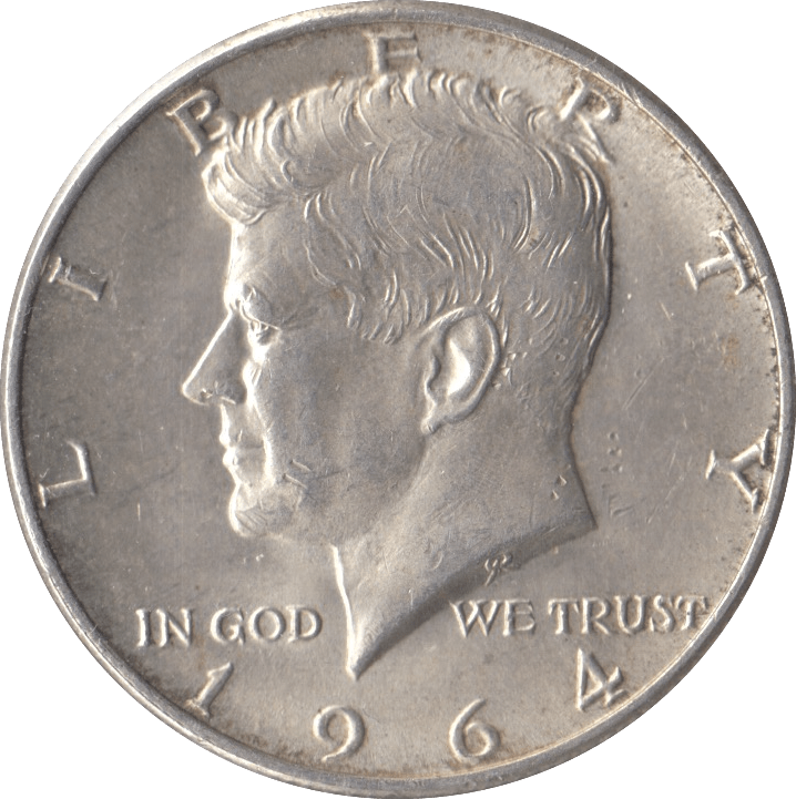 1964 SILVER HALF DOLLAR USA ( DENVER ) - SILVER WORLD COINS - Cambridgeshire Coins