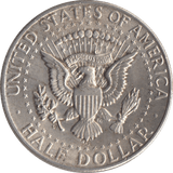 1964 SILVER HALF DOLLAR USA ( DENVER ) - SILVER WORLD COINS - Cambridgeshire Coins