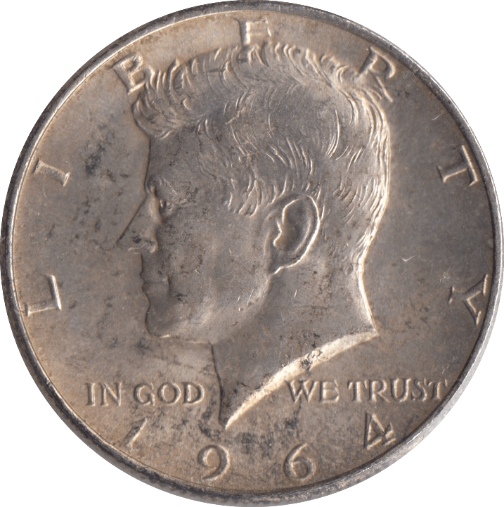 1964 SILVER HALF DOLLAR USA - SILVER WORLD COINS - Cambridgeshire Coins