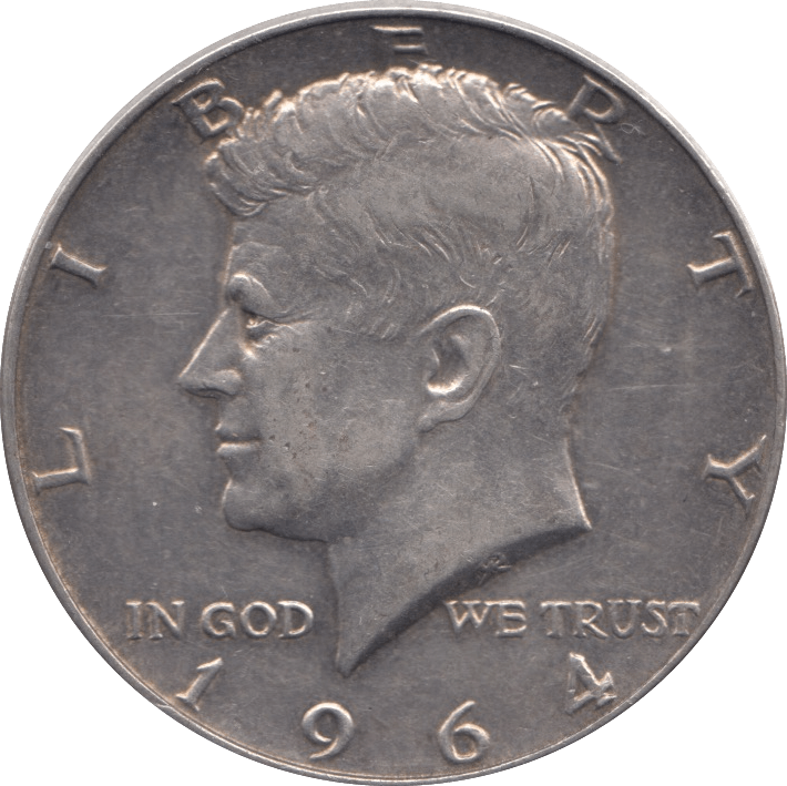 1964 SILVER HALF DOLLAR USA - SILVER WORLD COINS - Cambridgeshire Coins