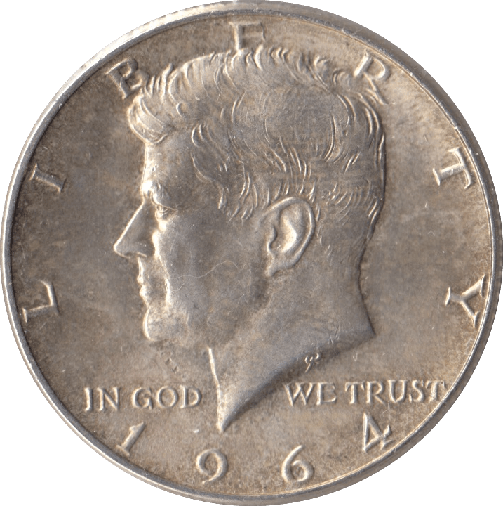 1964 SILVER HALF DOLLAR USA - SILVER WORLD COINS - Cambridgeshire Coins