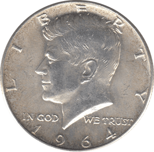 1964 SILVER HALF DOLLAR USA - SILVER WORLD COINS - Cambridgeshire Coins