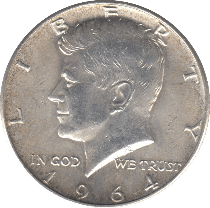 1964 SILVER HALF DOLLAR USA - SILVER WORLD COINS - Cambridgeshire Coins